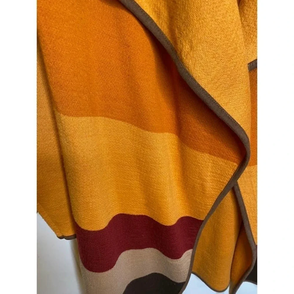 GJB New York Wool‎ Blend Color Block Long Sweater Duster S